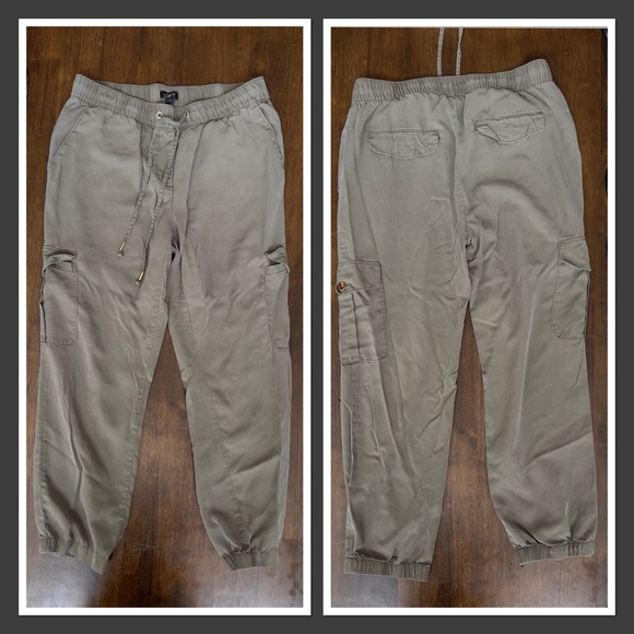 LOFT Olive Green Cargo Jogger Pants - Picture 10 of 10